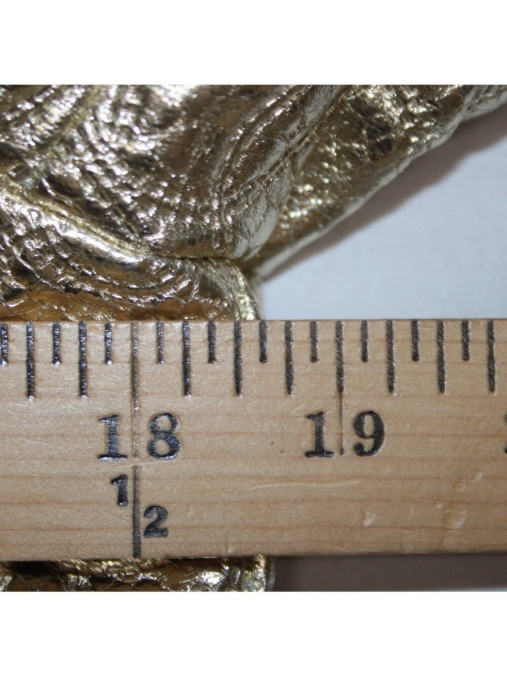 Michael Kors Blazer Jacket Sz 8 Gold Crinkle Quilted Pockets Poly Jacket - Picture 11 of 11
